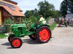 Ein luftgekhlter DEUTZ aus Bayern nimmt bei der Oldtimerrundfahrt in Mnsteuer teil; 080811