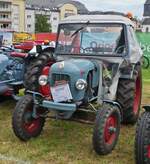 Eicher Leopard, 15 PS; war beim Oldtimertreffen in Warken zu sehen. 21.07.2024