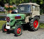 =Fendt Farmer 1, gesehen auf dem Ausstellungsgelände der Fendt-Freunde Bad Bocklet im Juni 2018