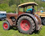 =Hanomag R 55, Bj. 1957, 5702 ccm, 55 PS, ausgestellt bei der Oldtimerveranstaltung in Frankenberg/Eder. Mai 2024