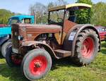 =Hanomag R 55, Bj. 1957, 5702 ccm, 55 PS, ausgestellt bei der Oldtimerveranstaltung in Frankenberg/Eder. Mai 2024