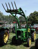 John Deere - Lanz 500 steht bei der Oldtimerausstellung in Gudensberg, Juli 2015