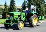 =John Deere 510 unterwegs beim Festzug anl.