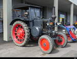 Oldtimer Traktor LANZ BULLDOC ausgestellt in Derendingen am 2024.06.29