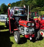 =MF 133, steht auf dem Ausstellungsgelände zum Pferdsdorfer Oldtimertag im August 2016