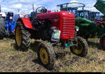 Roter Steyr 180 A am Traktorentreff in Zauggenried/BE am 2024.07.13