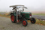 Dieser alte Wesseler Traktor stand am 29.9.2024 am Bahnhof Lienen