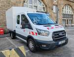 =Ford Transit der DB AG steht am Hauptbahnhof in Hamburg, 09-2024