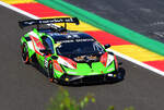 #33 Lamborghini Huracan Super Trofeo EVO2A, Fahrer: Milos Pavlovic und Alessio Ruffin, AUTO SPORT RACING SERVICE, Lamborghini Super Trofeo Europe eine der am stärksten umkämpften Markenmeisterschaften der Welt, im Rahmenprogramm der FIA WEC 6h Spa Francorchamps am 11.5.2024 HURACÁN SUPER TROFEO EVO2