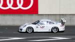 Porsche 911 GT3 Type 991, Trainingsende am 12.6.2014 für die Nr:15 zum Porsche Cup France,Vorrennen der 82. 24h von Le Mans 2014