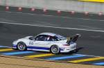 Porsche 911 GT3 Type 991, Mitzieher der Nr.212 Ende Start & Zielgeraden beim Training am 12.6.2014 zum Porsche Carrera Cup France,Vorrennen der 82.