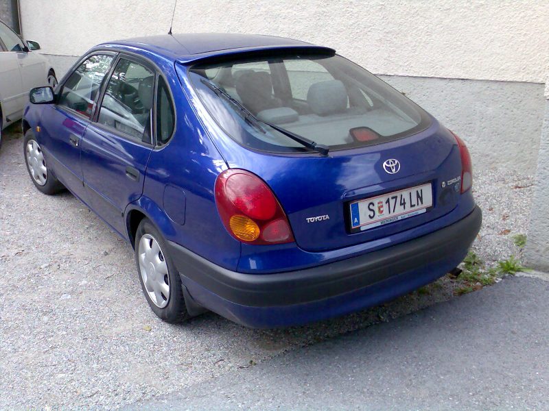 Toyota Corolla E110 hatchback.