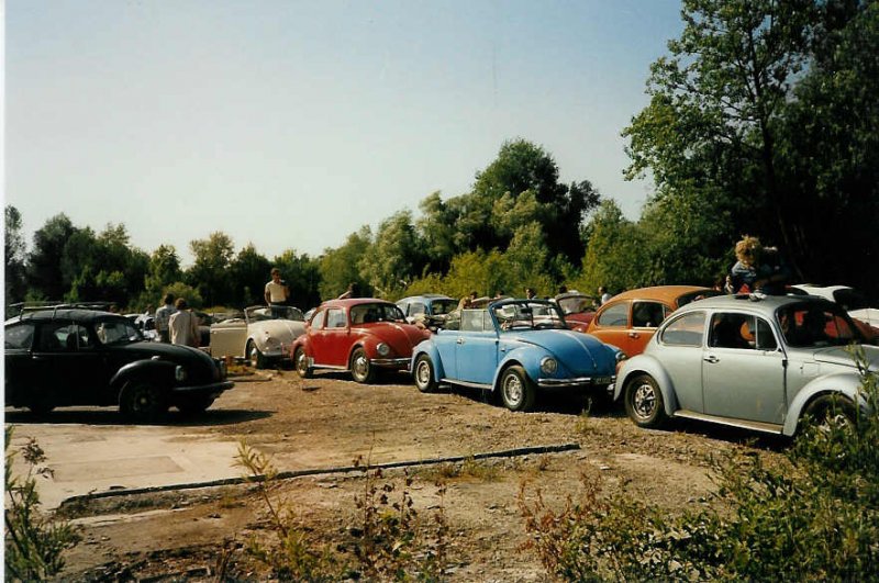 VW-Kfer Ausfahrt im Berner Seeland